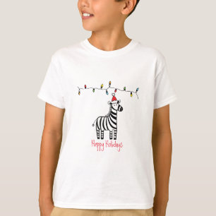 Camiseta Navidades singulares cebra