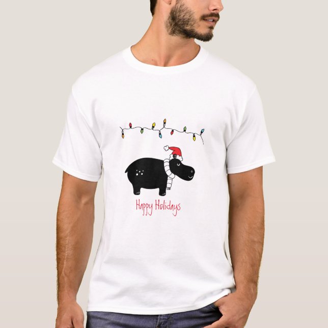 Camiseta Navidades singulares Hippo (Anverso)