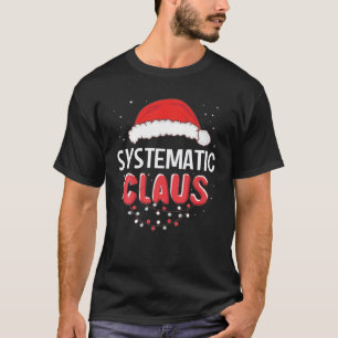 Camiseta Navidades sistemáticos de Santa Claus coincidiendo