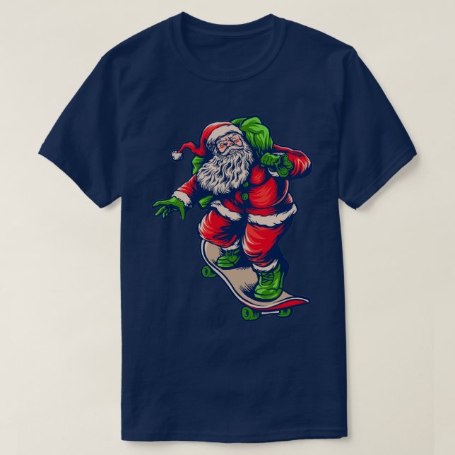Camiseta Navidades skateboarding santa 62 (Diseño del anverso)