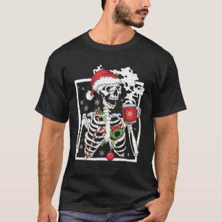 Camiseta Navidades Skeleton con Cof sonriente