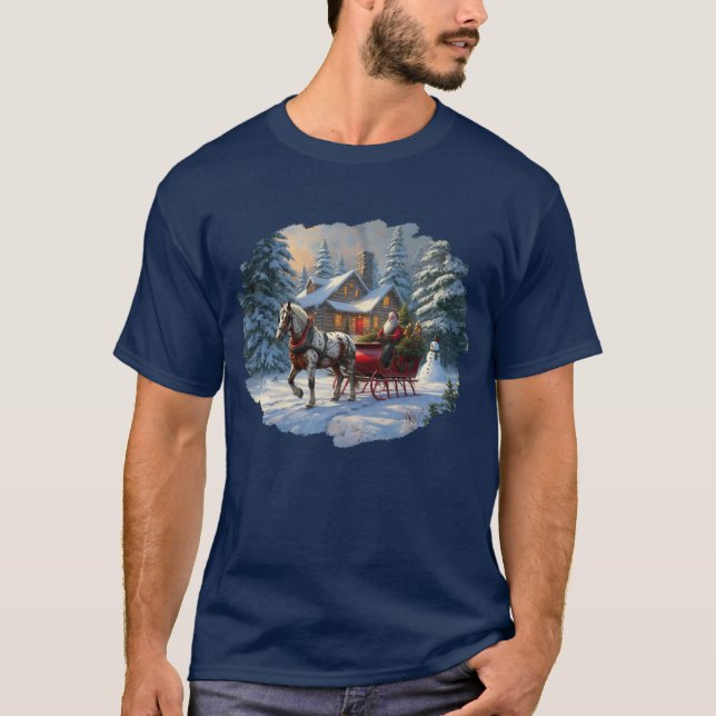 Camiseta Navidades Sleigh Santa (Anverso)