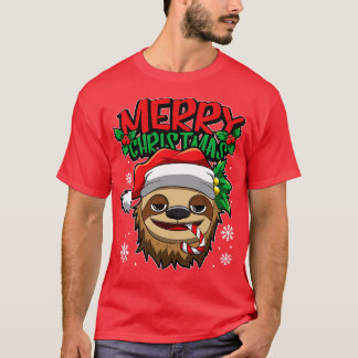 Camiseta Navidades Sloth Sweet Navidades Animales Lazy