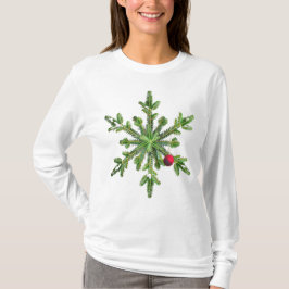 Camiseta Navidades Snowflake Pine