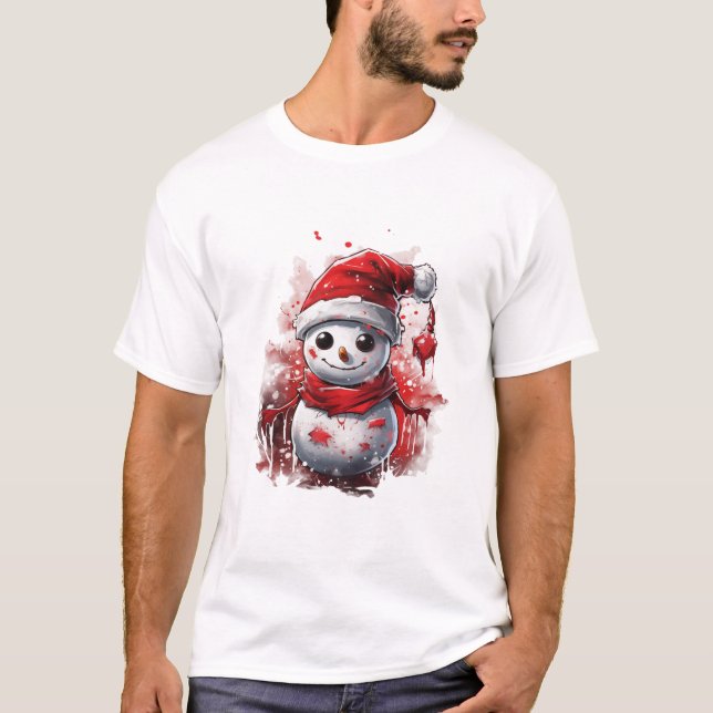 Camiseta Navidades snowman (Anverso)