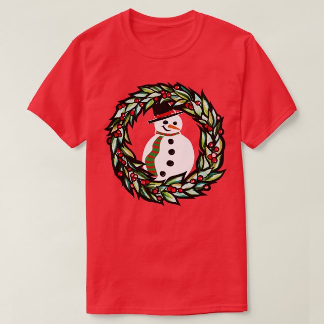 Camiseta Navidades Snowman (Diseño del anverso)