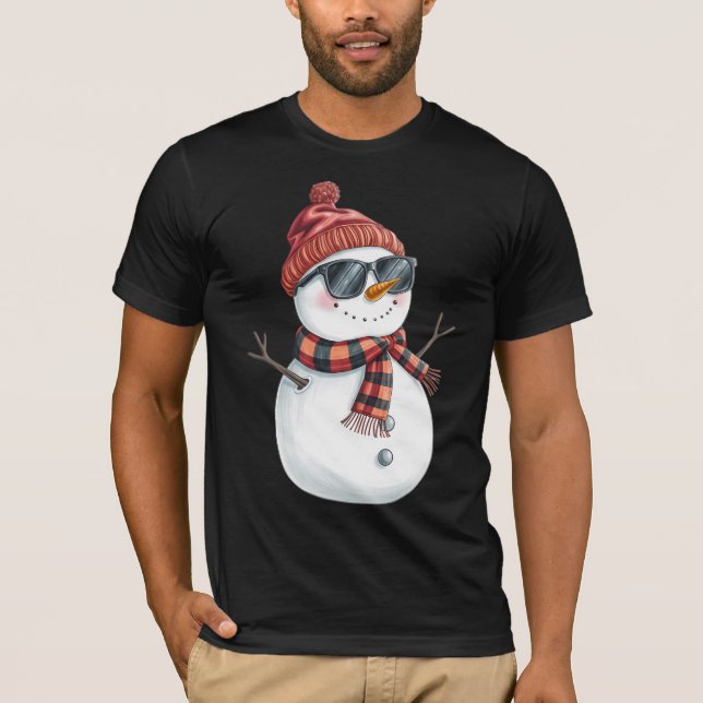 Camiseta Navidades snowman (Anverso)