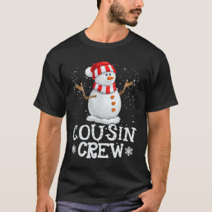 Camiseta Navidades Snowman de la tripulación casan con la f