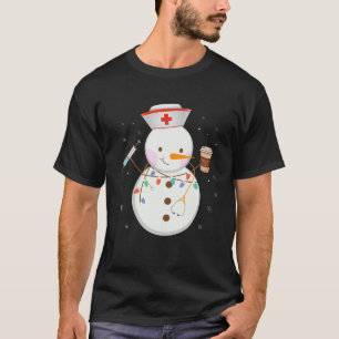 Camiseta Navidades Snowman Enfermero Equipo Médico ER NICU 