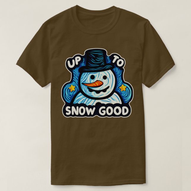 Camiseta Navidades Snowman Hasta La Nieve Muy Graciosa (Diseño del anverso)