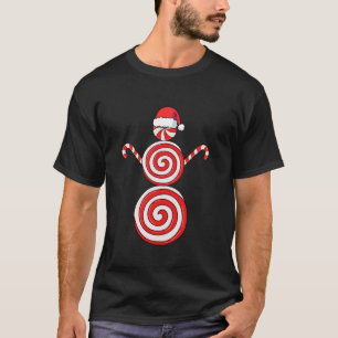 Camiseta Navidades Snowman Peppermint Candy Long Sleeve T S