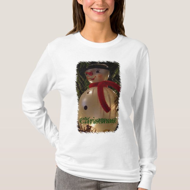 Camiseta Navidades Snowman Photo Sweatshirt (Anverso)