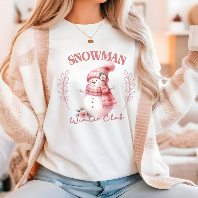 Camiseta Navidades Snowman Winter Club (Christmas t-shirt Snowman Winter Club)