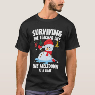 Camiseta Navidades sobrevivientes de la enseñanza de la vid