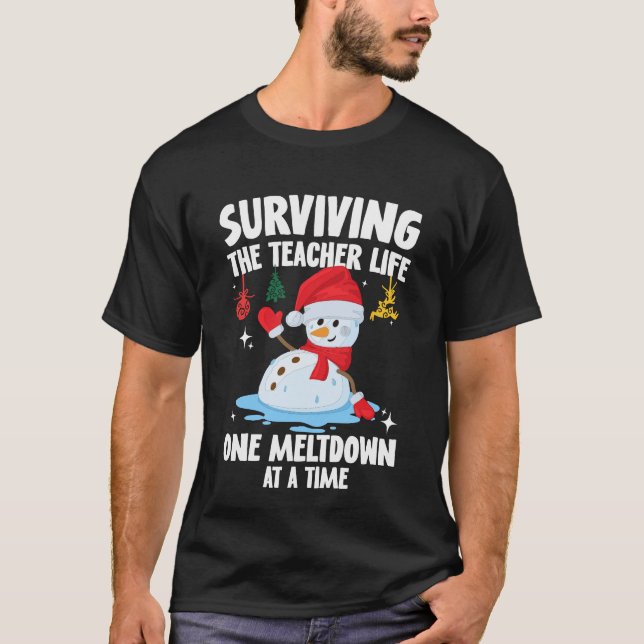 Camiseta Navidades sobrevivientes de la enseñanza de la vid (Anverso)