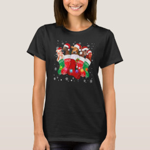 Camiseta Navidades Socava animales Cabra de gallina de caba