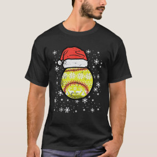Camiseta Navidades Softball Santa Xmas Hombres Deportivos M