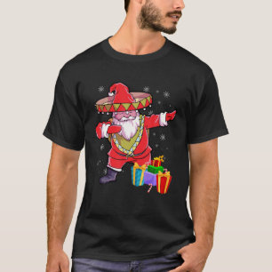 Camiseta Navidades Sombrero Dabbing Santa Claus Mexico Mer