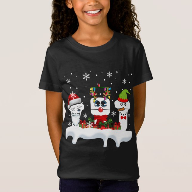 Camiseta Navidades Sonógrafo Ultrasonido Gracioso Santa Rei (Anverso)