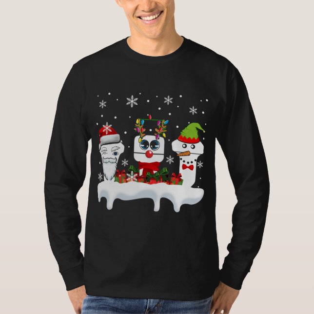 Camiseta Navidades Sonógrafo Ultrasonido Gracioso Santa Rei (Anverso)