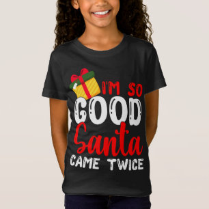 Camiseta Navidades Soy tan buena Santa Vame dos veces Navid