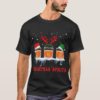 Camiseta Navidades Spirit Bourbon Scotch Whiskey Funny T S