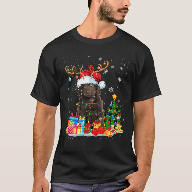 Camiseta Navidades Sproodle Xmas enciende reno Santa Spro (Anverso)