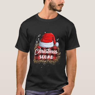 Camiseta Navidades Squad Family Santa Hat Leopard Buffalo