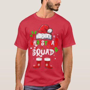 Camiseta Navidades Squad Funny Santa Hat Xmas Crew Family P