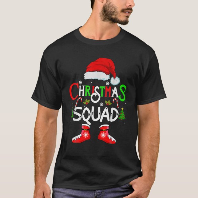 Camiseta Navidades Squad Funny Xmas Santa Family Pajamas Cr (Anverso)