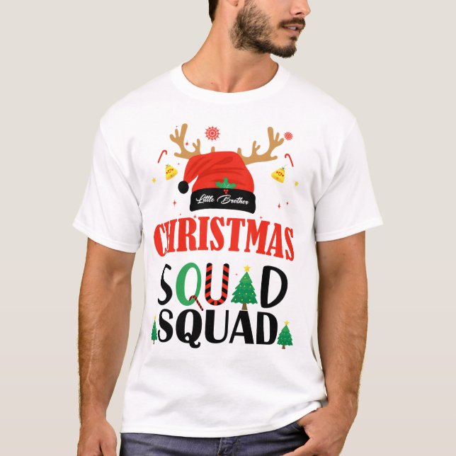 Camiseta Navidades Squad Little Brother (Anverso)