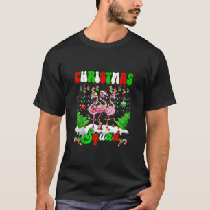 Camiseta Navidades Squad Love Flamingo Family Xmas Lights P