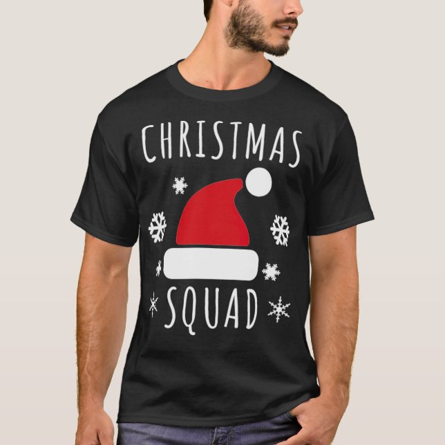 Camiseta Navidades Squad mejor amigo humor (Anverso)