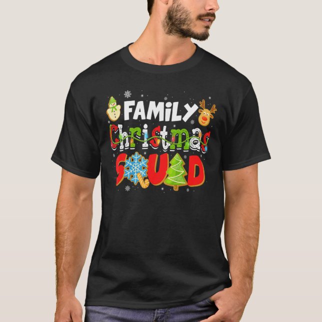 Camiseta Navidades Squad Santa Reindeer Familias Coincidien (Anverso)