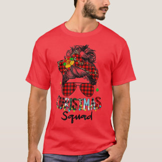 Camiseta Navidades Squad Xmas ilumina desordenado leopardo 