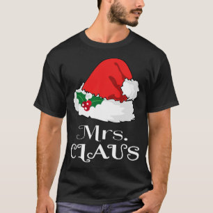 Camiseta Navidades Sra. Claus Matching Pajama Santa Hat X-m