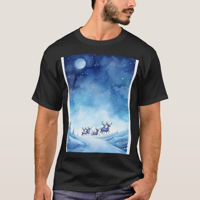 Camiseta Navidades Starry Sleigh (Anverso)