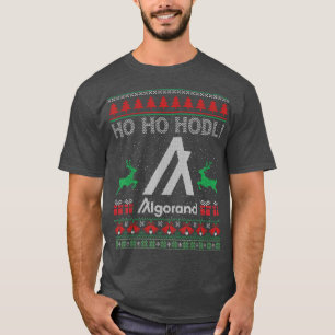 Camiseta Navidades sudorosos Algorand ALGO Coin HO HO