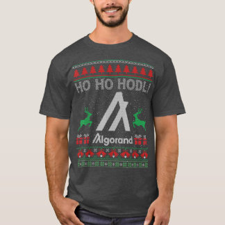 Camiseta Navidades sudorosos Algorand ALGO Coin HO HO