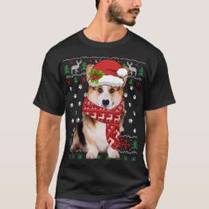 Camiseta Navidades suéteres feos Corgi Perro Papicolau Xmas