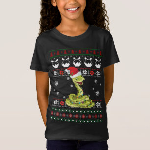 Camiseta Navidades suéteres feos de serpientes suaves encie