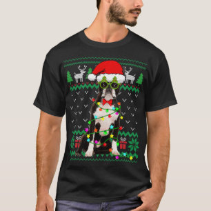 Camiseta Navidades suéteres feos iluminan Perro Terrible d