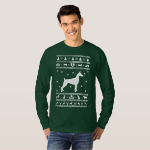 Camiseta Navidades suéteres feos Perro Danés