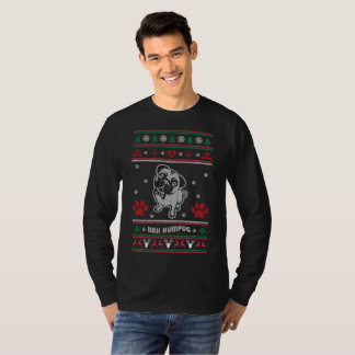 Camiseta Navidades suéteres feos Pug Dog