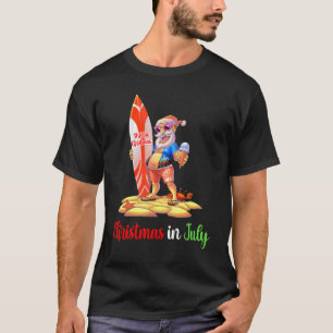 Camiseta Navidades Surfistas De Santa Lucía En Julio En La