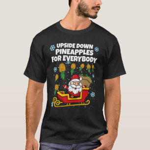 Camiseta Navidades Swinger Santa Upside Down Pineapple For