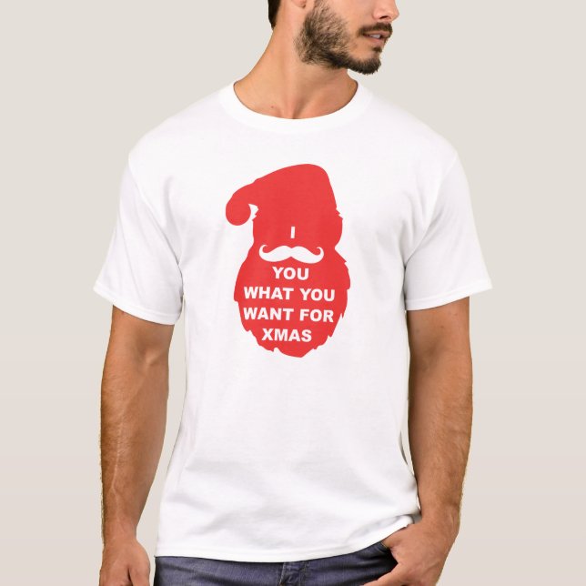 Camiseta NAVIDADES T-SHIRT Te debo qué, para Navidad (Anverso)