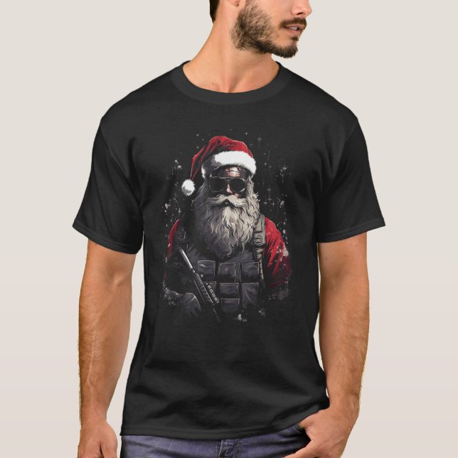 Camiseta Navidades Tactical Santa Xmas Gift Idea (Anverso)