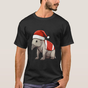 Camiseta Navidades Tapir Santa Hat graciosos niños de Navid