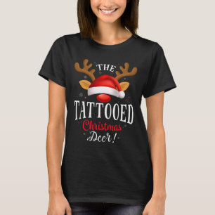 Camiseta Navidades Tattoed Concordancia de Familia Deer Pjs